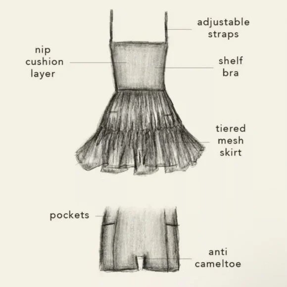 Pink Sweetheart Ballerina Dress Blogilates x Target Sz: L - Picture 4 of 8